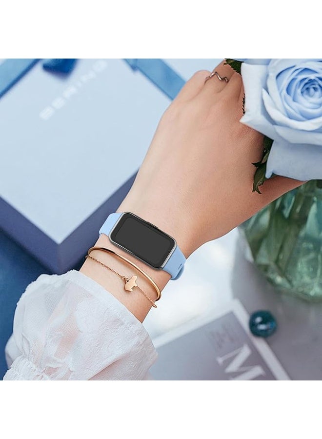 Compatible with Honor Band 10 Silicone Strap Waterproof Breathable Sport Band 10 Strap for Women Men. - Image 3