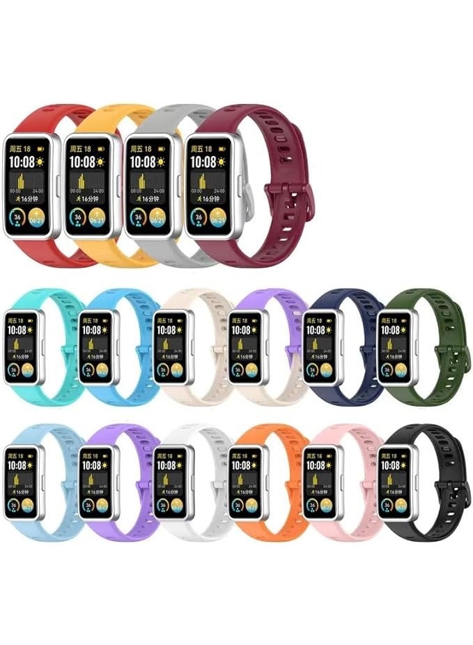 Compatible with Honor Band 10 Silicone Strap Waterproof Breathable Sport Band 10 Strap for Women Men. - Image 2