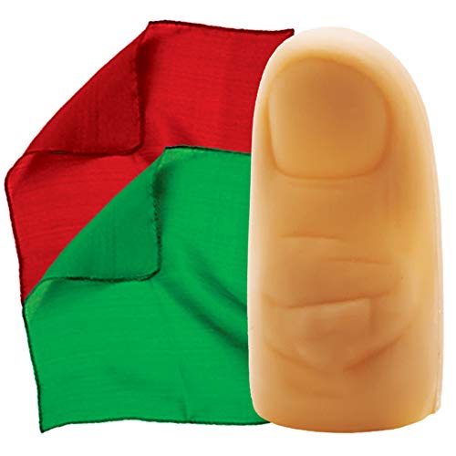 MAGIC MAKERS 25 Tricks with a Magic Thumb Tip, Includes a Standard Size Magic Tricks Thumb Tip & 2 Vanishing Silks - Image 2