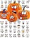 Aowplc Pumpkin Decorating Stickers Kit 48 Different Fun Faces Large Halloween Stickers for Crafts Party Favors and Treats - Image 3
