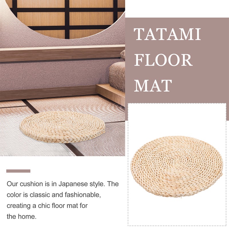 2 pcs Rattan Weaving Seat Cushion Art Craft Rattan Pad Sitting Cushion - Image 5