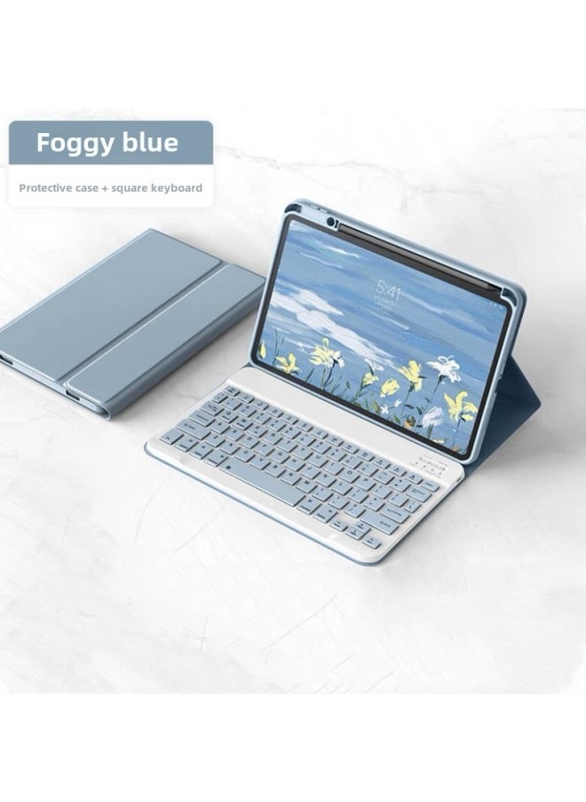 Generic For 2024 Huawei MatepadSE11 Inch Flat Panel Bluetooth Keyboard Protective Case Air Pen Slot Magnetic Suction Leather Case-Color:Mist Blue-Bluetooth Keyboard-Product Type:Huawei Matepad Pro11 Inch 2022 Version  - Image 1