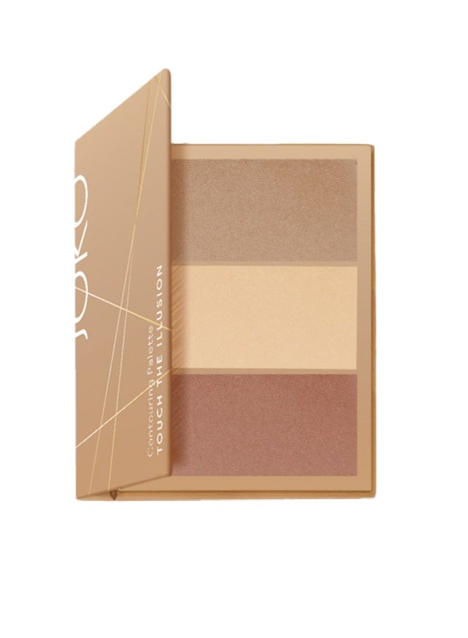 JOKO 3 in 1 Contouring Palette Touch the Illusion 02 Cocoa
