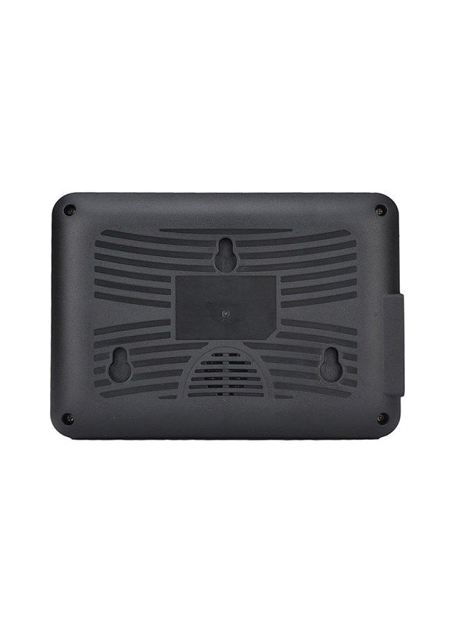 Generic - Intelligent Biometric Fingerprint Password Attendance Machine Employee Checking-in Recorder 2.4 inch LCD Screen DC 5V Time Attendance Machine Black UK Plug - Image 1