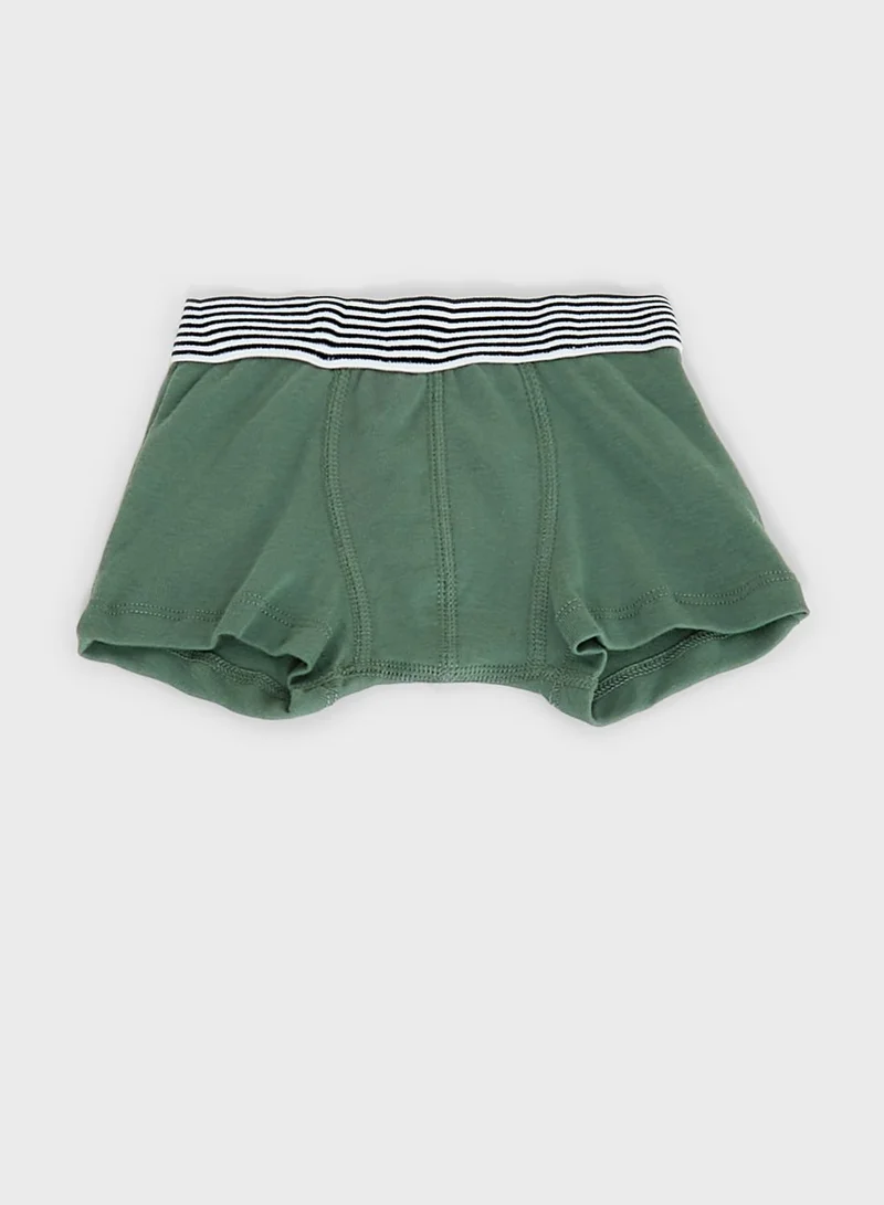Petit Bateau Kids 5 Pack Assorted Boxers