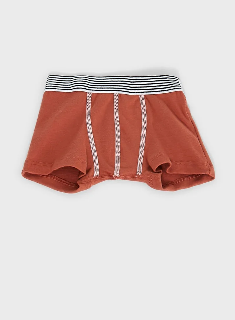 Petit Bateau Kids 5 Pack Assorted Boxers