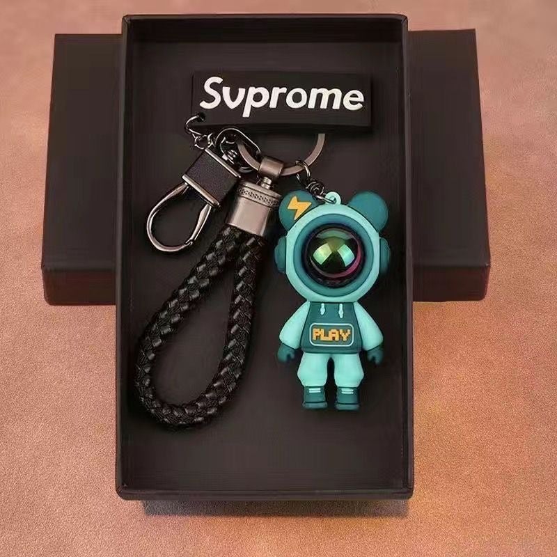 Couple Astronaut Keychain Cute Cartoon Car Pendant Backpack Charm Trendy  Toy - Image 2