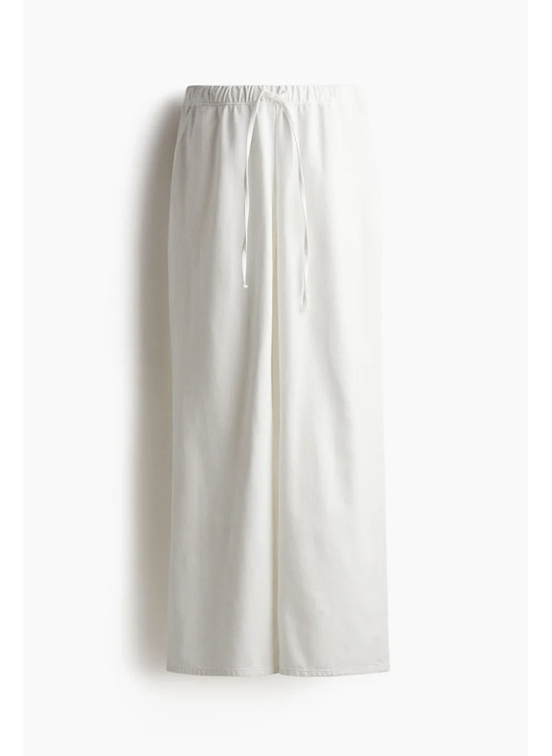 اتش اند ام MAMA Denim drawstring trousers