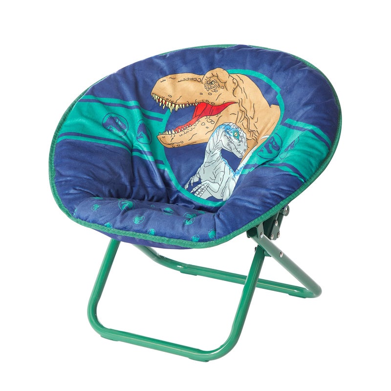 Idea Nuova Jurassic World Dinosaur 19 Frame Folding Toddler Saucer Chair with Cushion Ages 3 - Image 2