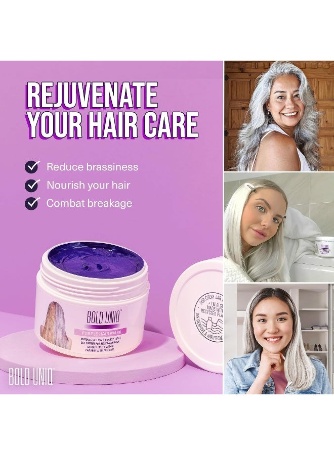 Bold Uniq Purple Hair Mask for Blonde, Platinum and Silver Hair - Image 2