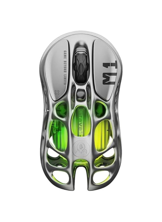 Generic Wireless Gaming Mice Mercury M1 Pro, Lightweight Magnesium Alloy Gaming Mouse, 26,000 DPI, PAW3395DM Sensor, Tri Mode Connection, Support 4K, Up to 200 Hours Battery Life  - Image 1