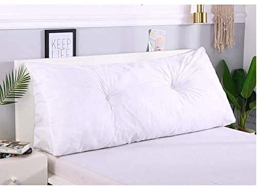 Indian Decor. 803028 Cushions Double Head Triangular Pillow- Sofa Back Soft Pack Bed Large Protection Waist (Size : 200×21×50cm)- Beige - Image 2