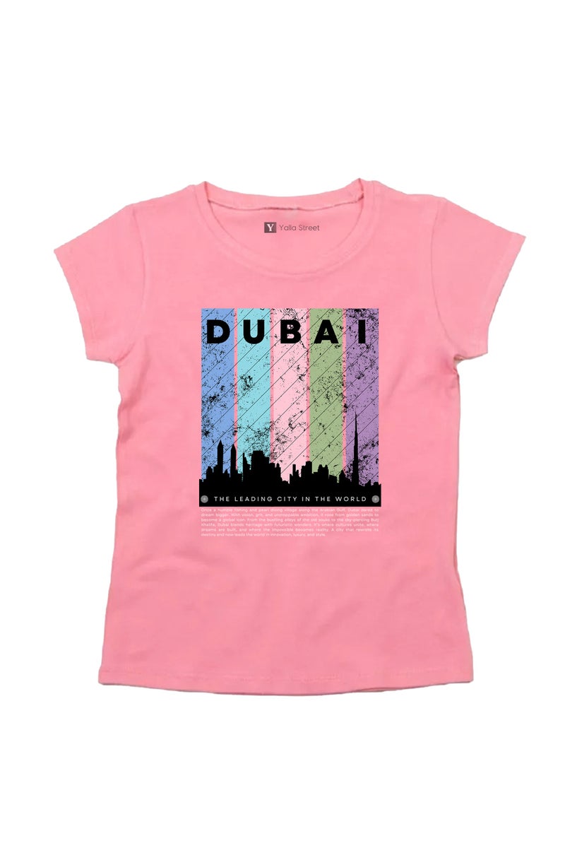 شارع يو Yoo Street تيشيرت رسومات دبي للنساء أنيق ومريح للاستخدام اليومي  - Image 1