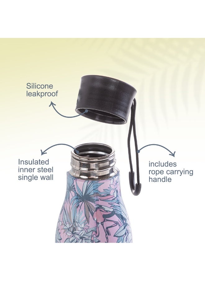 Eazy Kids Eazy Kids Steel Water Bottle w/ Lunch Bag, 760ml Floral  - Image 4