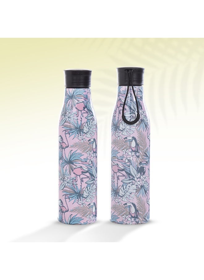 Eazy Kids Eazy Kids Steel Water Bottle w/ Lunch Bag, 760ml Floral  - Image 3