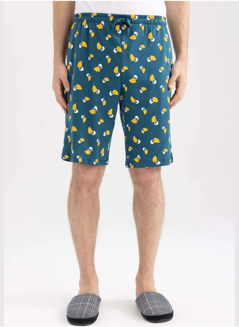 DeFacto Regular Fit Patterned Pyjama Shorts