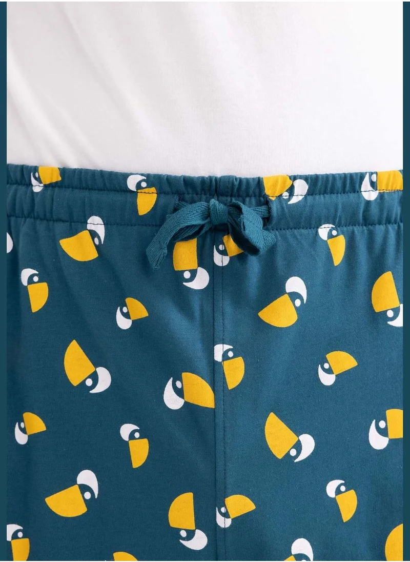 DeFacto Regular Fit Patterned Pyjama Shorts