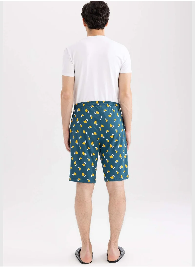 DeFacto Regular Fit Patterned Pyjama Shorts