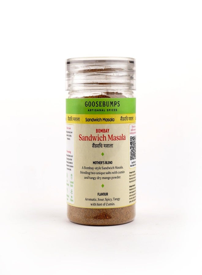 Goosebumps Bombay Sandwich Masala | Sandwich and Burger Seasoning | 100% Natural Ingredients | Artisanal & Authentic | No Bulking Agent, artifical colours or preservatives used| 90 GMS - Image 3
