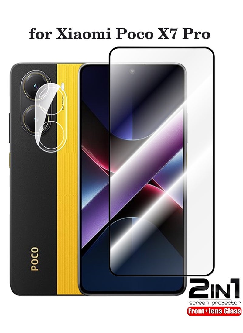 Youque - 2 in 1 Xiaomi Poco X7 Pro Screen & Camera Protector - High Transparency Full Coverage Shield for Scratch & Impact Protection - Image 1