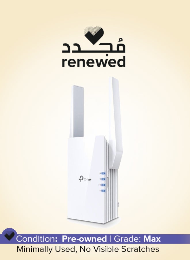 TP-LINK Renewed - AX3000 Mesh Wi-Fi 6 Extender RE705X white - Image 1