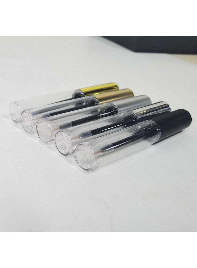 COSIDEA 12Pcs Empty Plastic Gold 10Ml Eyeliner Tubes Packing Vials Bottle Containe Eyeliner Brush Applicator For Diy Eyelash Growth Oil - Image 4