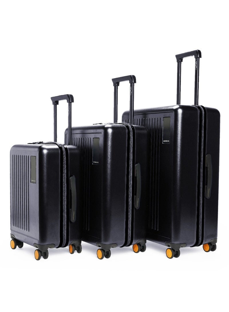 Mokobara Transit Luggage Set of 3 | Cabin 40L+Check-in 65L+Large 100L|Makrolon Polycarbonate Hardshell|TSA Lock & YKK Zippers|Black(Money Moves 2.0) - Image 1