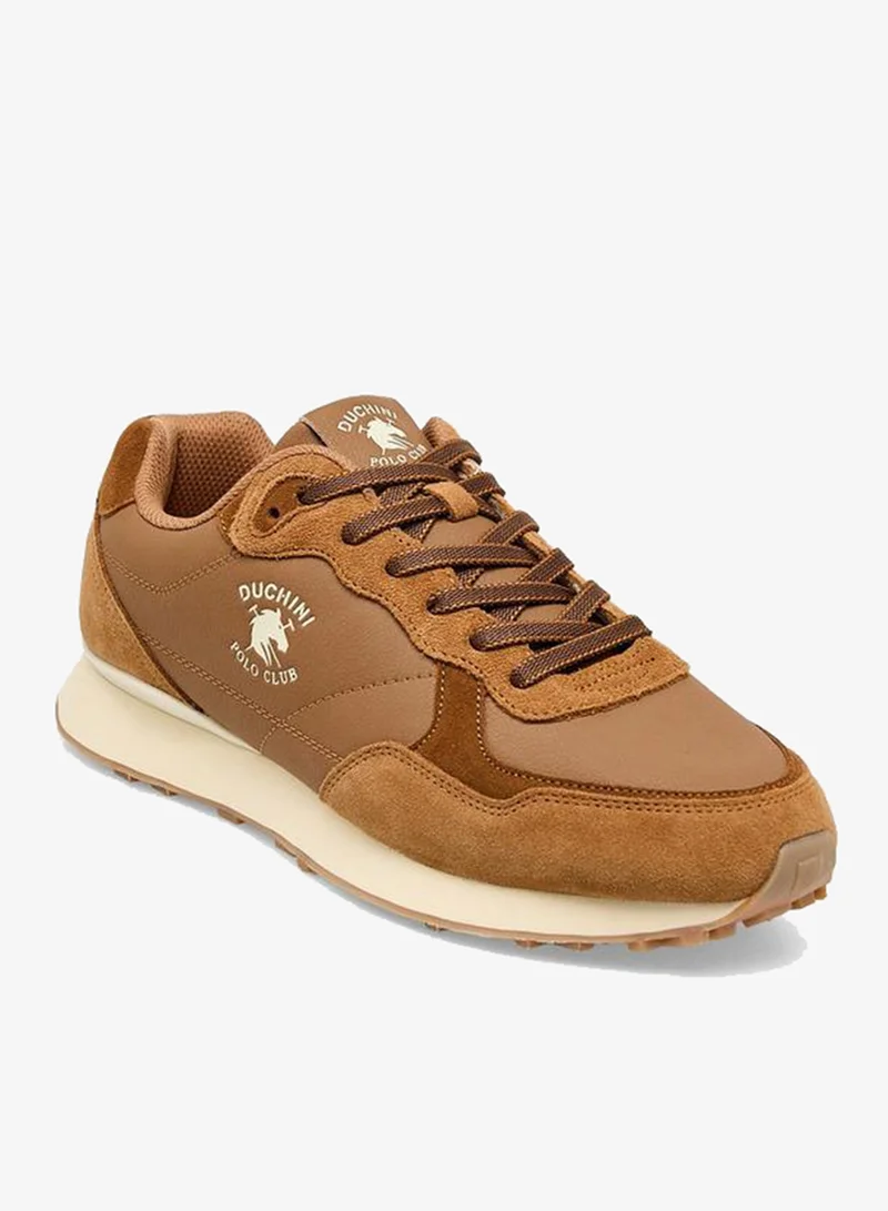 دوتشيني Men Logo Print Lace-Up Ankle Sneakers