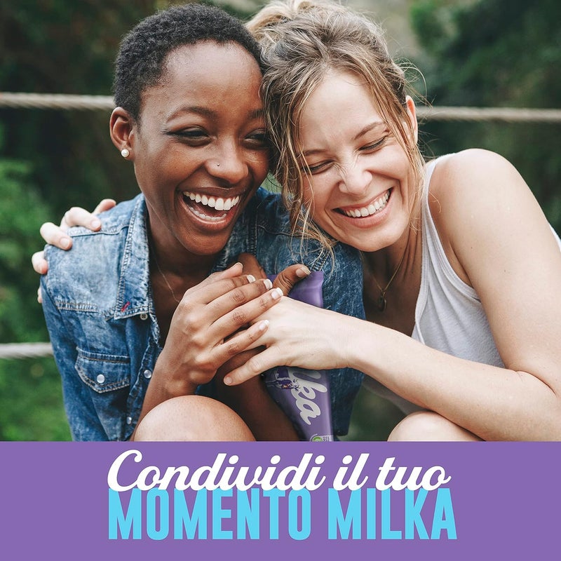 Milka لوح شوكولاتة ميلكا بالفراولة - 100 جرام من شوكولاتة الحليب الألبية اللذيذة بحشوة الفراولة - Image 5