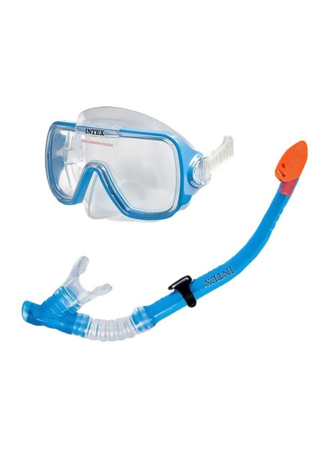 INTEX 2-Piece Wave Rider Swimming Diving Mask And Snorkel Set - Image 1