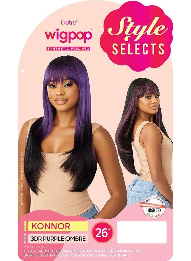Outre Wigpop Synthetic Full Wig - Style Selects - Konnor (OFF BLACK 1B) - Image 2
