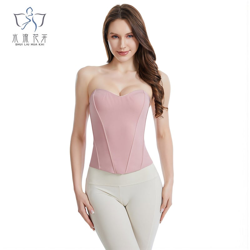 Strapless Corset Shapewear for Wedding Dress Party Prom Women Sleeveless Underbust Bustier XS - Image 4