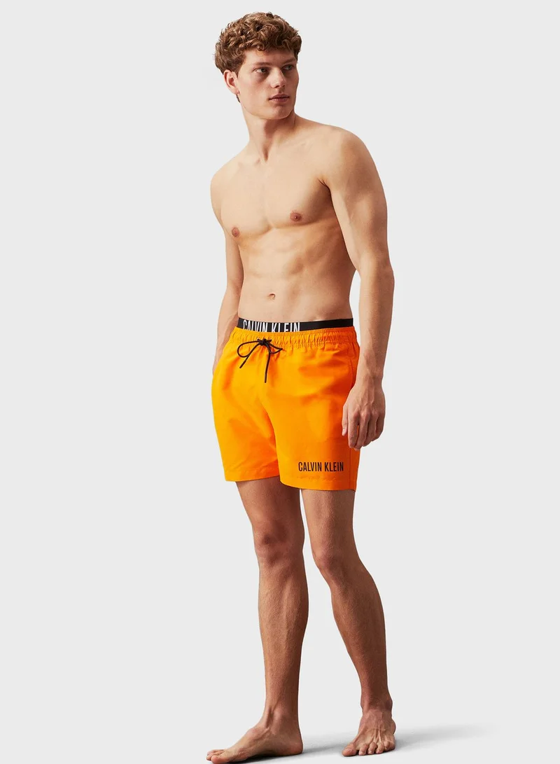 CALVIN KLEIN Medium Double Waist Band Swim Shorts