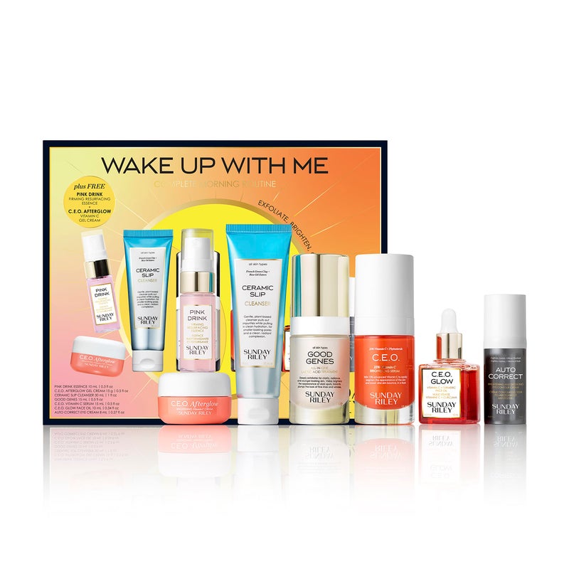Sunday Riley Wake Up With Me Complete Brightening Morning Skincare Set - Image 1