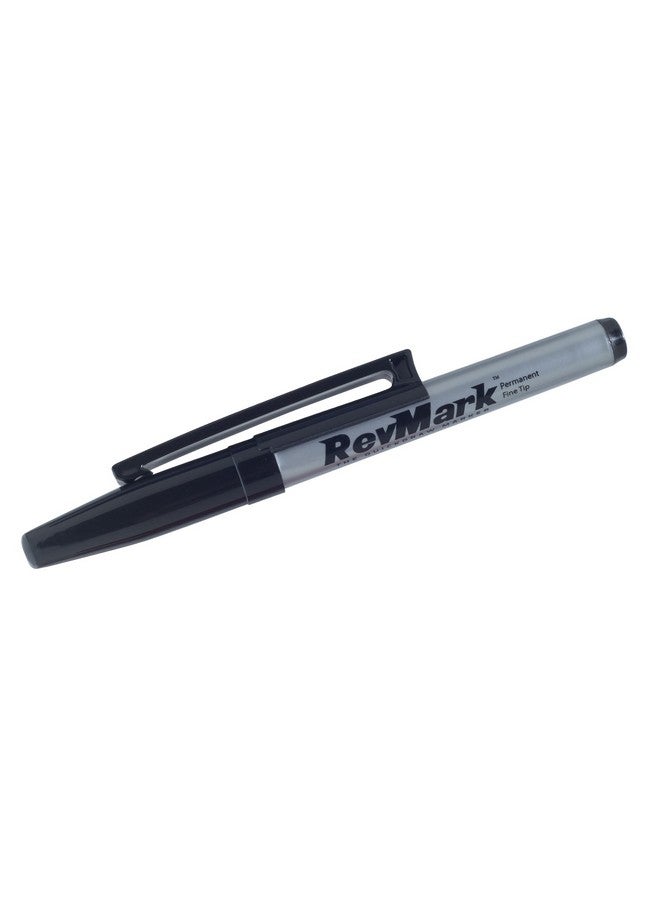RevMark Industrial Marker - Black Permanent Ink - Standard Tip - 8 Pack (Made In The Usa) (Black)  - Image 2