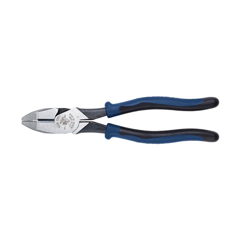 Klein Tools J213-9NE Side Cutter Linemans Pliers, Made in USA, High Leverage, 9-Inch, Streamlined Design, Color Coded - Image 1