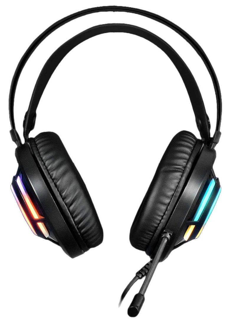 GAMDIAS GAMDIAS HEBE E3 RGB WIred Gaming Headset , Black | GD-HEBE-E3  - Image 3