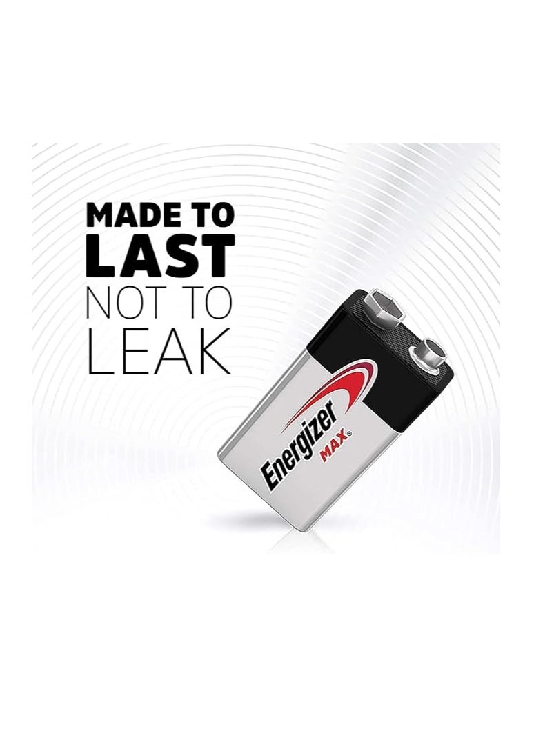 Energizer - 9V - Size Max Battery Set Black/Silver - Image 1