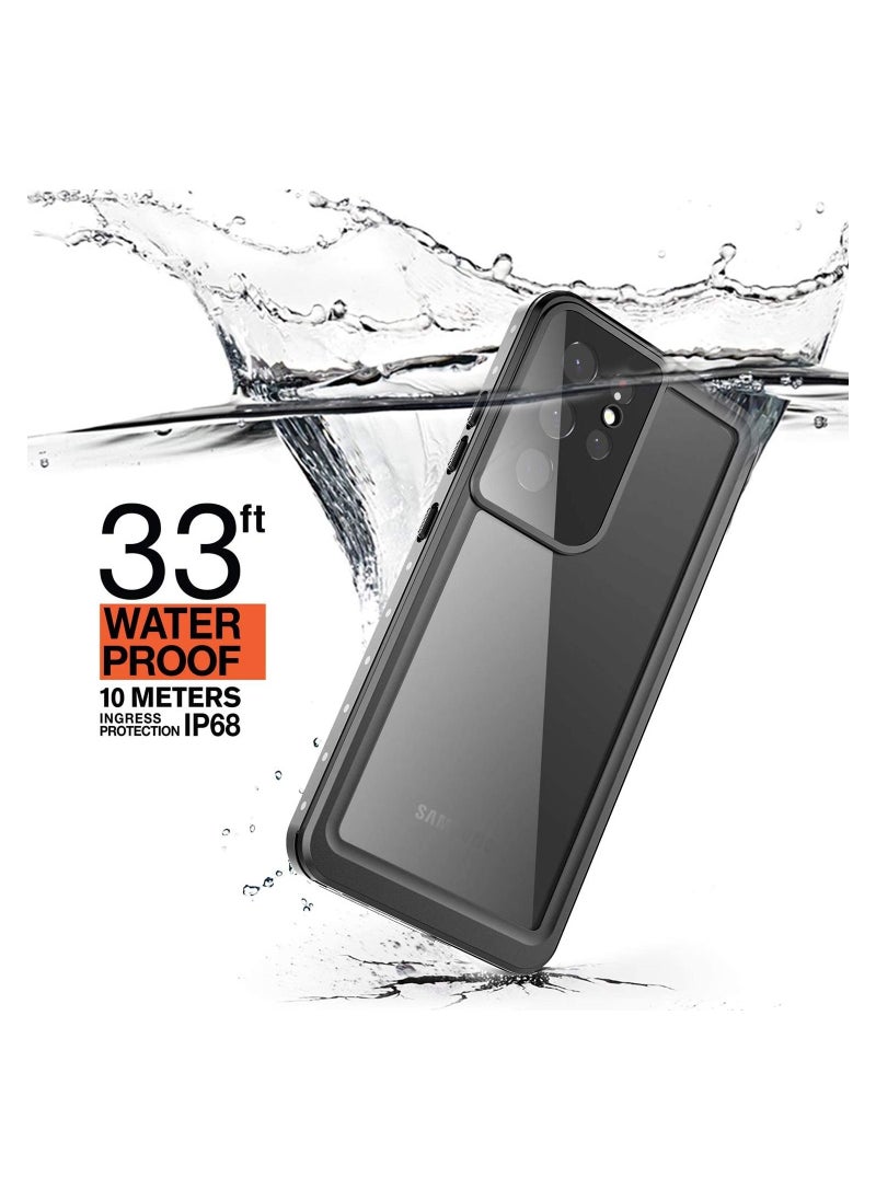Generic - Galaxy S21 Ultra Waterproof Case Built-in Screen Full-Body Protector with Floating Strap IP68 Waterproof Case for Galaxy S21 Ultra 6.8 inch Case - Image 1