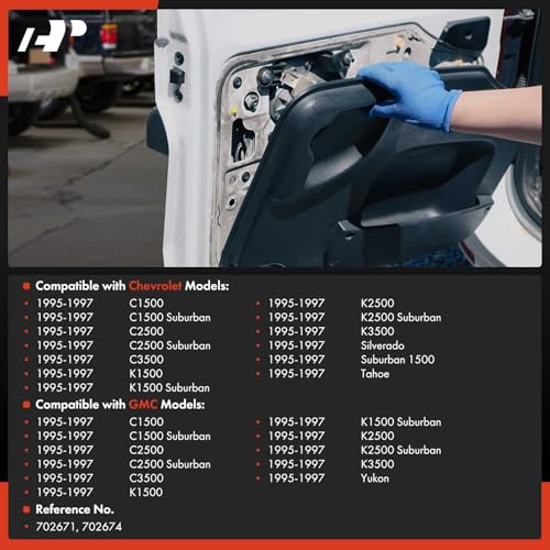 A-Premium Door Lock Cylinder with Key Set Compatible with Chevy Silverado, Tahoe, C1500, C2500, C3500, K1500, K2500, K3500, Suburban 1500 & GMC Yukon, C1500 C2500 K1500 K2500 Suburban, 1995 1996 1997 - Image 3