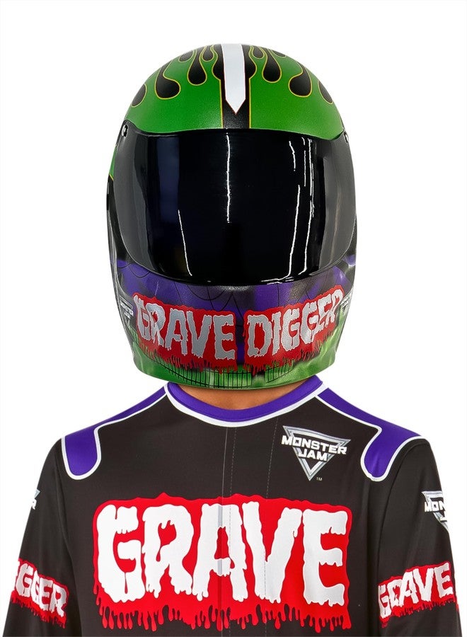 Rubies Monster Jam: Grave Digger Half-Mask for Kids, Boy's No Size - Image 1