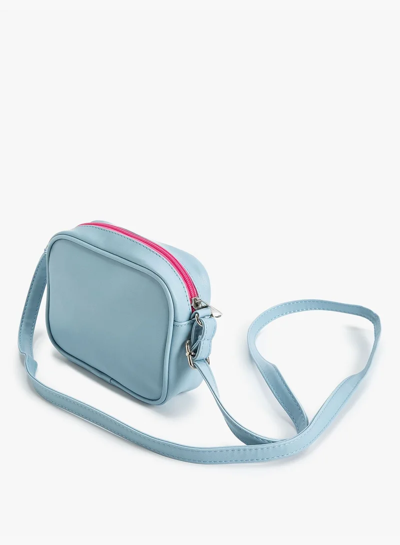 KOTON Mini Crossbody Bag Gleamy Cat Printed Detail