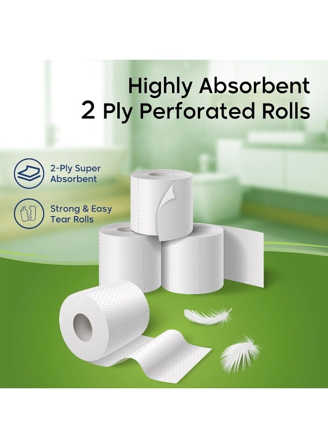 WOW ورق تواليت WOW مزدوج الطبقة - 400 ورقة لكل لفة، 60 لفة - Image 2