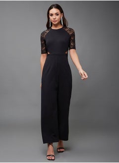 Lace Insert Round Neck Wide Leg Jumpsuit with Cut-Out Detail - pzsku/ZD43C9C138C542FFD28F2Z/45/_/1740664459/b947a902-7708-43d9-a3f5-641b6fc79ff9