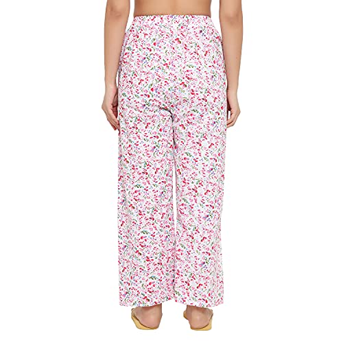 CIERGE Women's Cotton Casual Style Printed Pyjama/Track Pant Lower (Pink & Green; Free Size) Pack Of 2 Relaxed - Image 5
