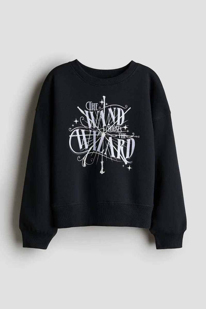 اتش اند ام Print-Motif Sweatshirt