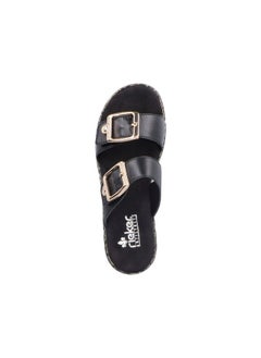 Rieker Ladies Casual Sandals V2372-00 Lugano Black 116-1142