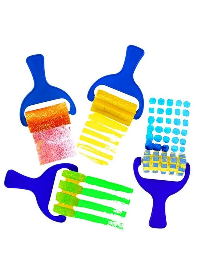 ArtBee ArtBee 6 Color Kids Finger Paint Washable Non-Toxic Finger-paint Art with Set of 6 Sponge Brushes  - Image 4