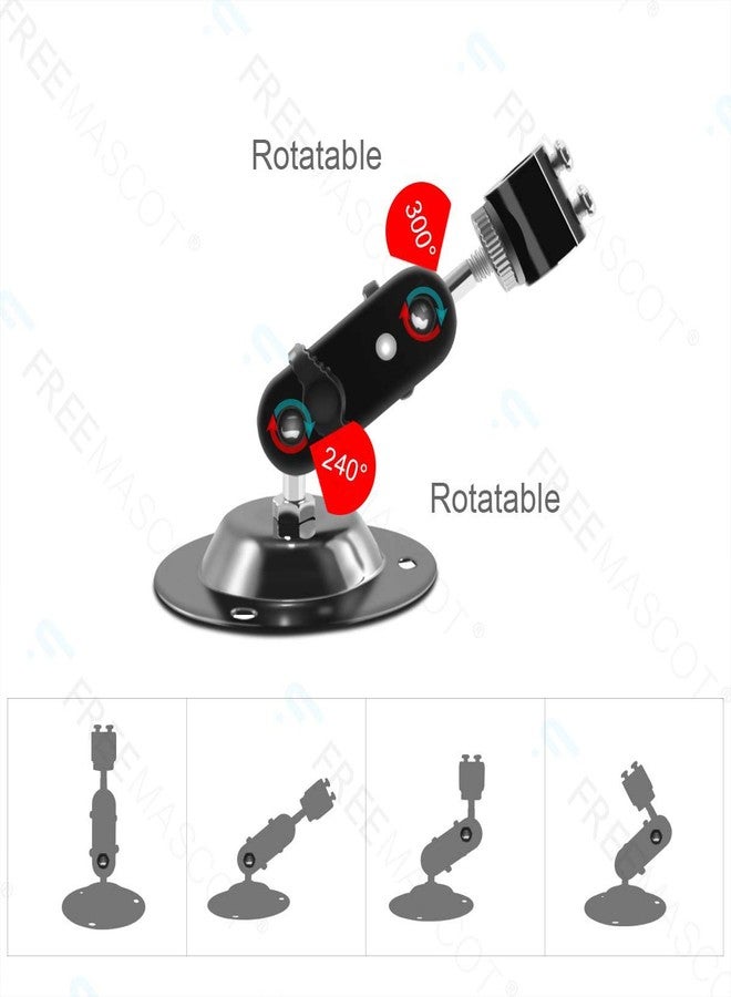 FreeMascot 360 Degree Stand with 12mm-16mm Mount Holder for Laser Pointer/Laser Pen/Flashlight (Black) (Diameter 16mm Mount) - Image 3