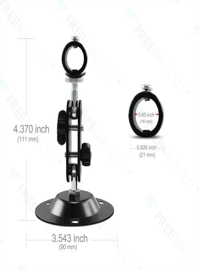 FreeMascot 360 Degree Stand with 12mm-16mm Mount Holder for Laser Pointer/Laser Pen/Flashlight (Black) (Diameter 16mm Mount) - Image 2